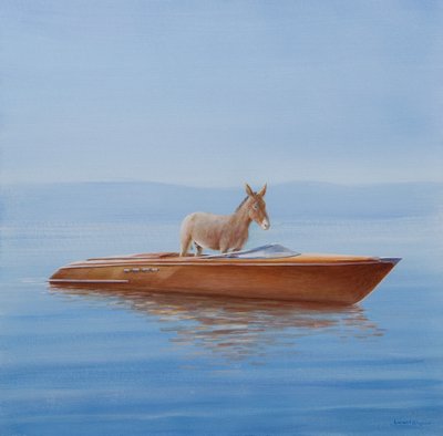 Burro en una Riva, 2010 de Lincoln Seligman