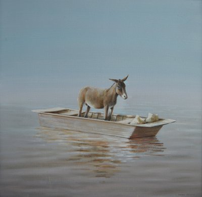 Burro en el río de Lincoln Seligman