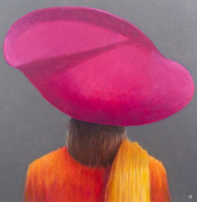 Sombrero magenta, chaqueta azafrán, 2014 de Lincoln Seligman