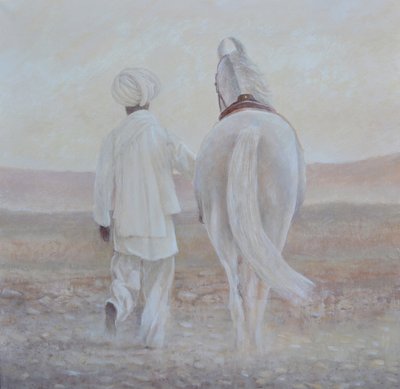 Rabari y caballo blanco de Lincoln Seligman