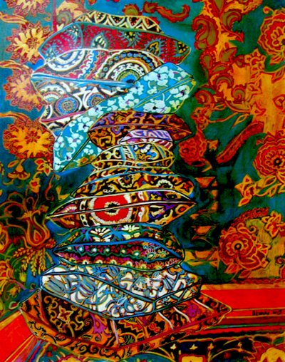 Pila de almohadas, 2013 (técnica mixta) de linda arthurs
