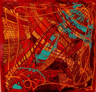 Vidrieras, 2012 (mixto; por capas) de linda arthurs