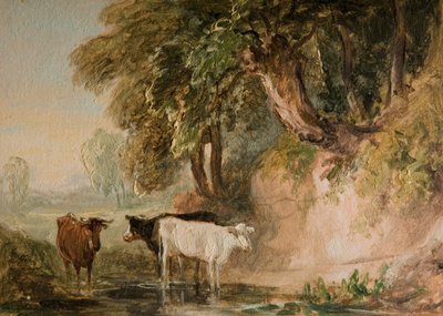 Escena pastoral con ganado, [siglo XIX] de Lines Family