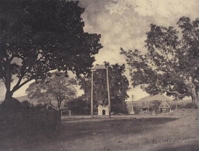 Beekinpully: Columpio de Permaul en Mariammah Covil,diciembre de 1857-enero de 1858 (foto) de Linnaeus Tripe