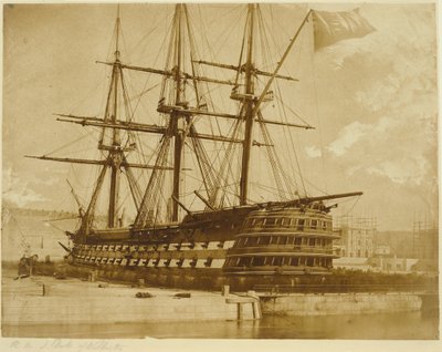 H.M.S. Duke of Wellington en Keyham, Inglaterra. de Linnaeus Tripe