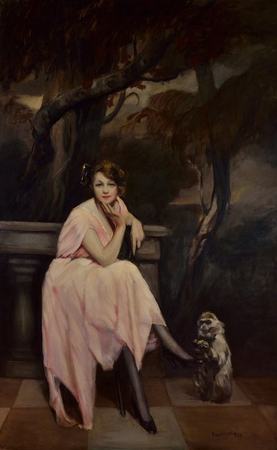 Signorina en rosa, 1923 de Lino Selvatico