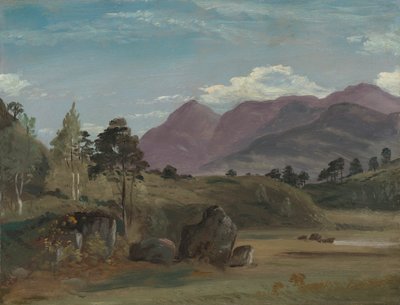 Paisaje de montaña, posiblemente en el Distrito de los Lagos de Lionel Constable