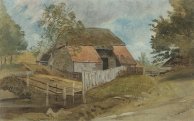 Granero Viejo, c.1855 de Lionel Constable