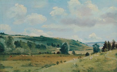Paisaje de verano cerca de Dedham, entre 1849 y 1855 de Lionel Constable