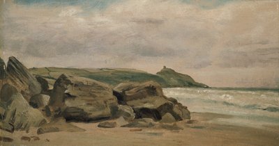 Vista hacia Rame Head, Cornwall, siglo XIX de Lionel Constable
