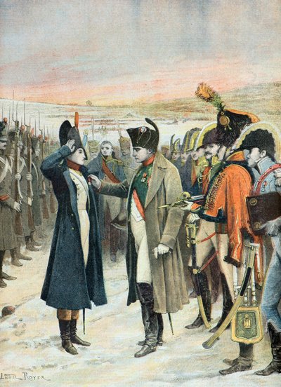 Napoleón condecora a Marie Jeanne Schellinck en 1808 de Lionel Noel Royer
