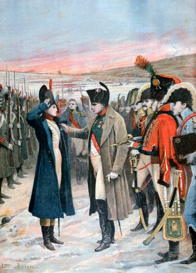 Napoleón presentando a la oficial femenina Marie Schellinck con la Legión de Honor, 1808 1894 de Lionel Noel Royer