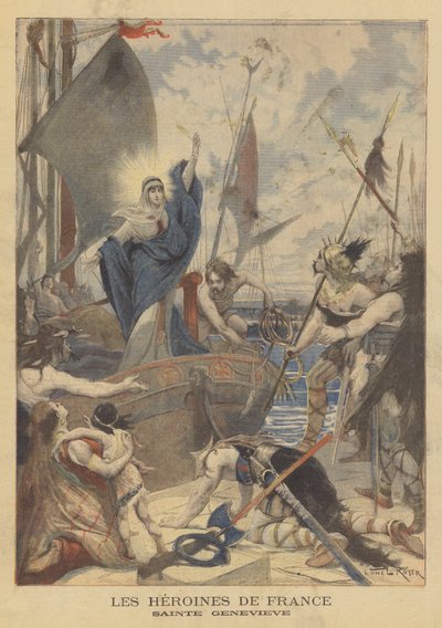 Heroínas de Francia: Santa Genoveva de Lionel Royer