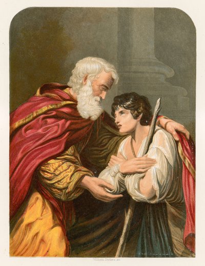 El hijo pródigo (litografía en color) de Lionello Spada