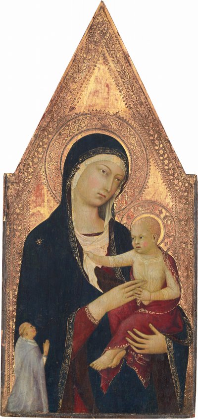 Madonna y Niño con Donante de Lippo Memmi
