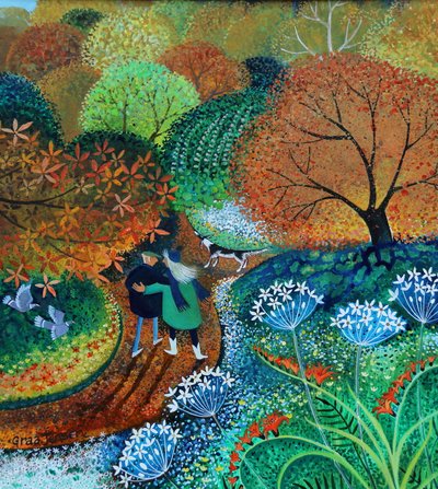 Old Timers’ Day Out, 2022, (acrílicos a bordo) de Lisa Graa Jensen