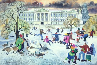 Patinadores en el Parque St. James de Lisa Graa Jensen