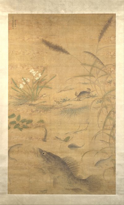 Flores, peces y cangrejos de Liu Jie
