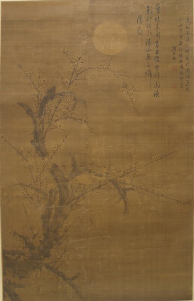 Ciruela floreciente a la luz de la luna y la nieve, siglo XVI de Liu Shiru