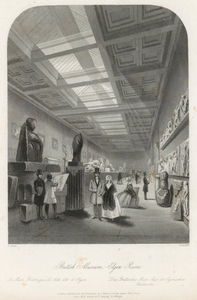 Sala Elgin en el Museo Británico de Llewellyn Jewitt