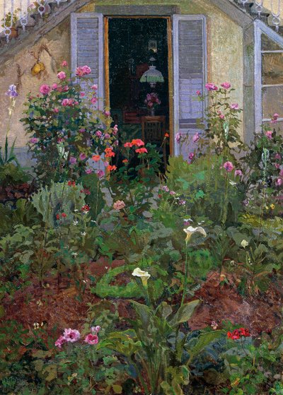 Tríptico o Jardín en flor de Llewelyn Lloyd