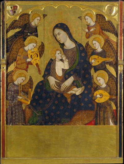 Virgen amamantando al Niño de Llorenç Saragossà