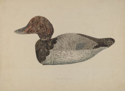 Pato señuelo #1, 1938 de Lloyd Charles Lemcke