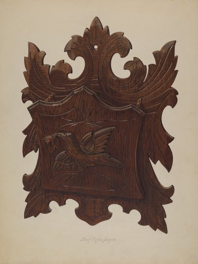Estante de pared para periódicos, 1939 de Lloyd Charles Lemcke
