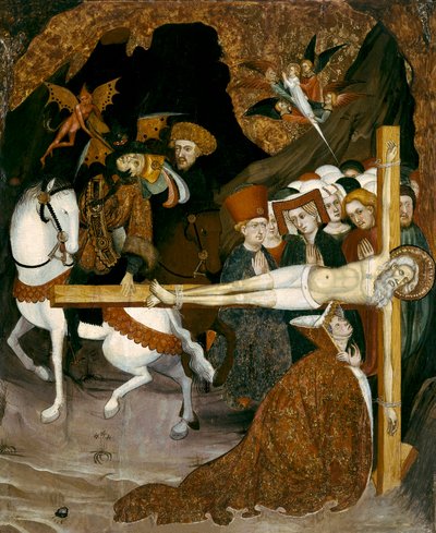Crucifixión de San Andrés Apóstol. Pintura de Lluis Borrassa (1360-1425) de Lluís Borrassà