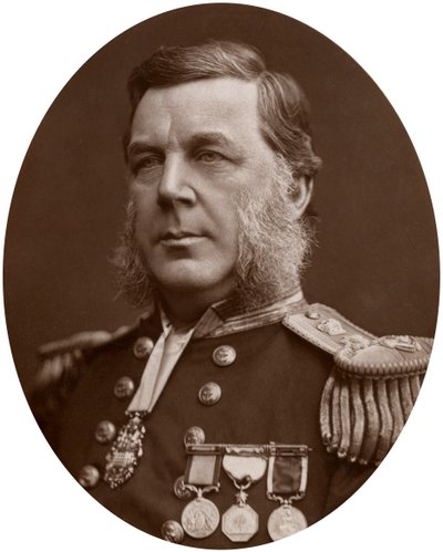 Capitán Bedford Clapperton Trevelyan Pim, oficial naval británico de Lock and Whitfield