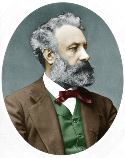 Julio Verne (1828-1905) Novelista francés, aquí en 1877 de Lock and Whitfield