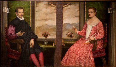 Retrato de pareja joven, siglo XVI de Lodewijk Toeput