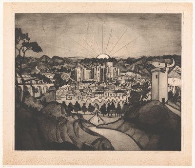 Avignon (título original) de Lodewijk Schelfhout (signed by artist)