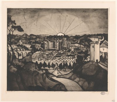 Avignon (título original) de Lodewijk Schelfhout (signed by artist)
