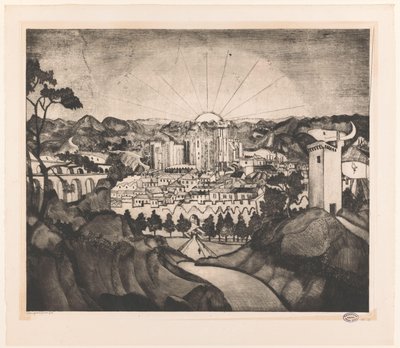 Avignon (título original) de Lodewijk Schelfhout (signed by artist)