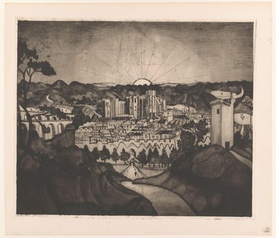 Avignon (título original) de Lodewijk Schelfhout (signed by artist)