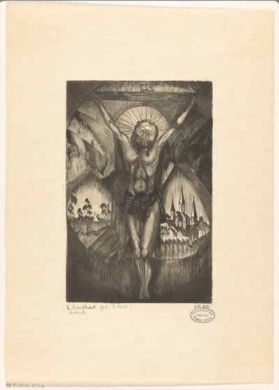 Cristo en la cruz Le Christ I (título original del objeto) de Lodewijk Schelfhout (signed by artist)