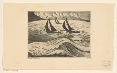 Tres veleros en una tormenta en el mar
La Tempête (título original) de Lodewijk Schelfhout (signed by artist)