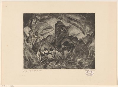 paisaje montañoso con árboles Les Arbres (título original del objeto) de Lodewijk Schelfhout (signed by artist)