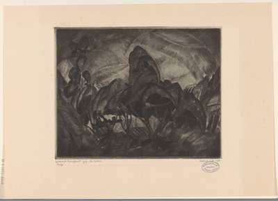 paisaje montañoso con árboles Les Arbres (título original del objeto) de Lodewijk Schelfhout (signed by artist)