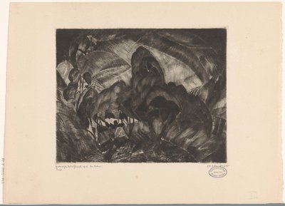 paisaje montañoso con árboles Les Arbres (título original del objeto) de Lodewijk Schelfhout (signed by artist)