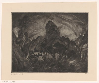 paisaje montañoso con árboles Les Arbres (título original del objeto) de Lodewijk Schelfhout (signed by artist)