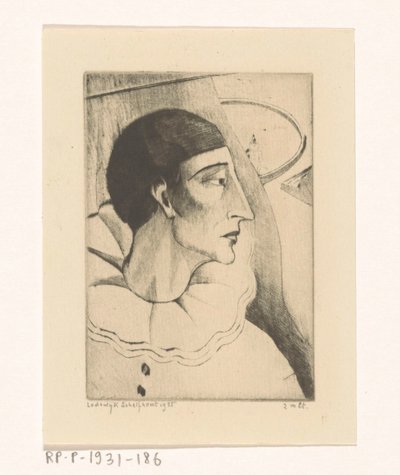 Pierrot IV (título original) de Lodewijk Schelfhout (signed by artist)