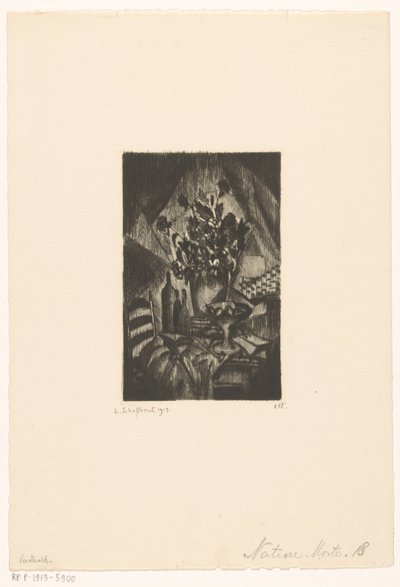 Aún así Nature morte (título original del objeto) de Lodewijk Schelfhout (signed by artist)