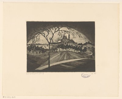 Puesta de sol Coucher de soleil (título original del objeto) de Lodewijk Schelfhout (signed by artist)