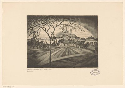 Puesta de sol Coucher de soleil (título original del objeto) de Lodewijk Schelfhout (signed by artist)