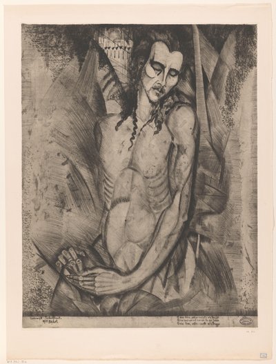 Hombre desnudo con los ojos cerrados
Le Martyr (título original) de Lodewijk Schelfhout