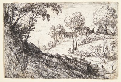 Pueblo en la cima de una colina de Lodewijk de Vadder