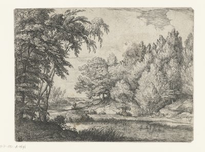 Paisaje con un río sinuoso de Lodewijk de Vadder