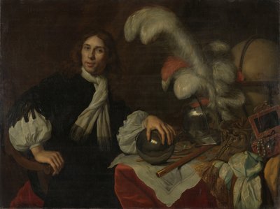 Retrato póstumo de Aucke Stellingwerff, almirante de Frisia, muerto en 1665 en Lowestoft por una bala de cañón de Lodewijk van der Helst